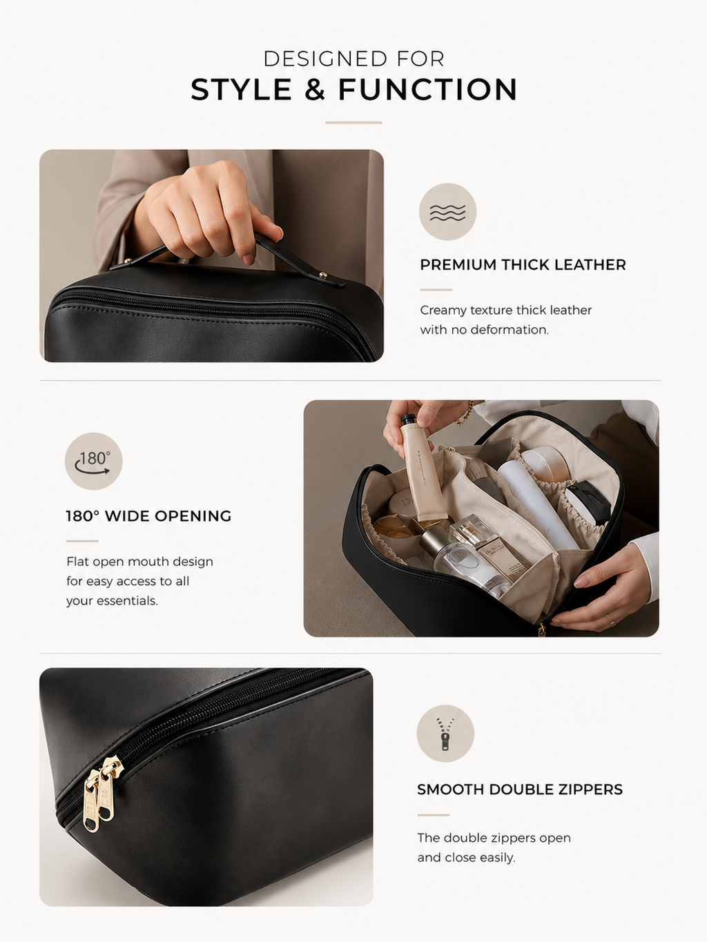 Nuvault Premium Cosmetic & Travel Organizer