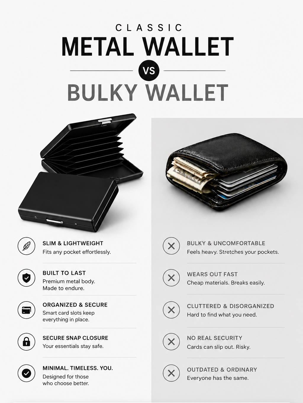 Classic RFID Metal Wallet