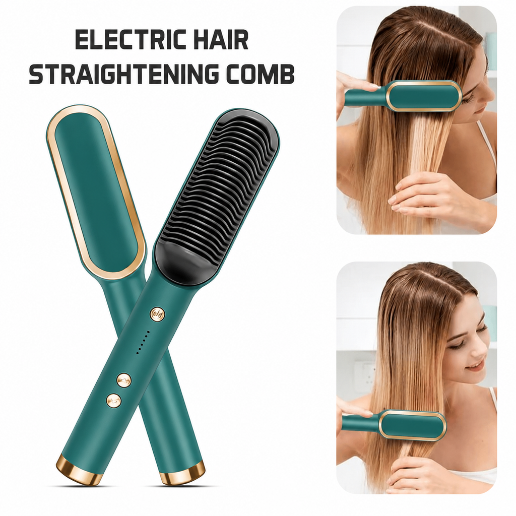 Ceramic Hair Straightening Brush