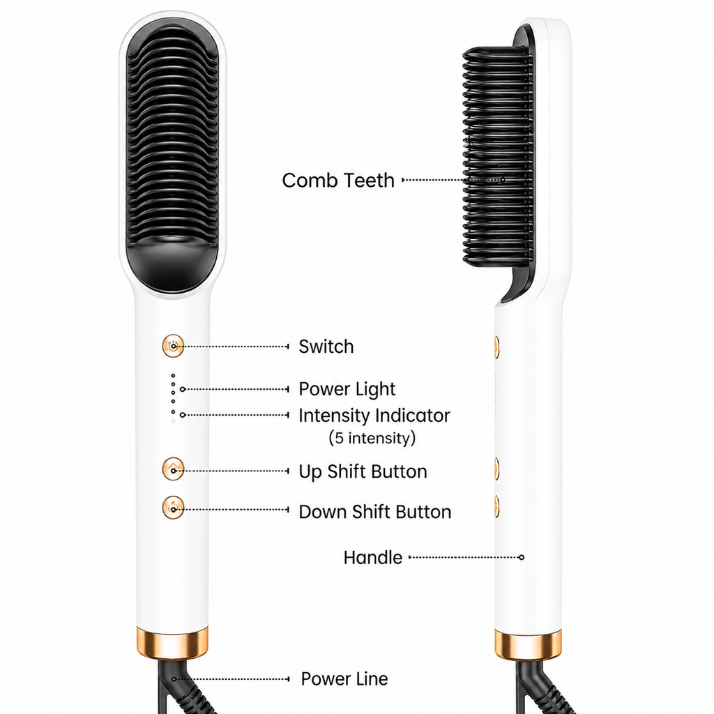 Ceramic Hair Straightening Brush