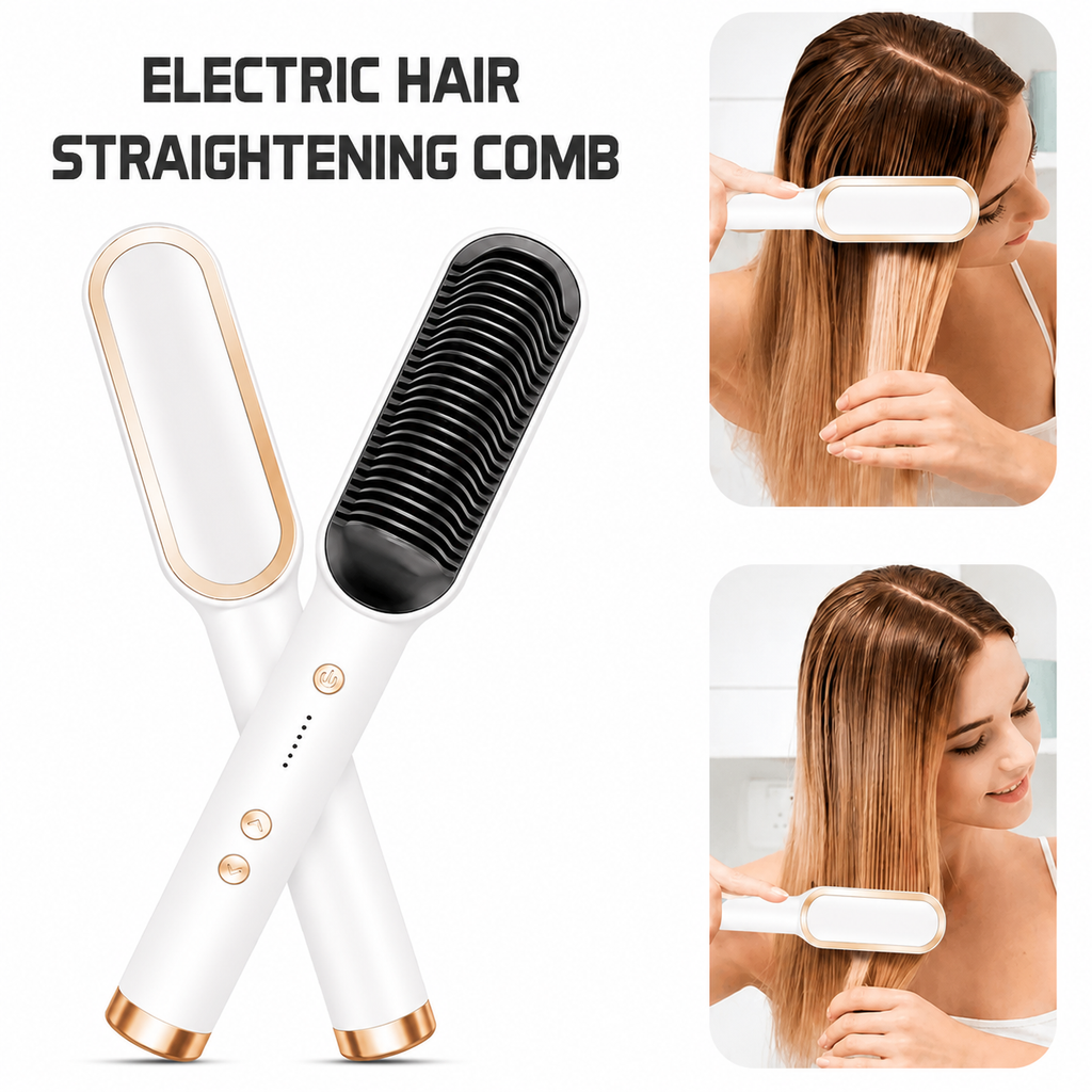 Ceramic Hair Straightening Brush