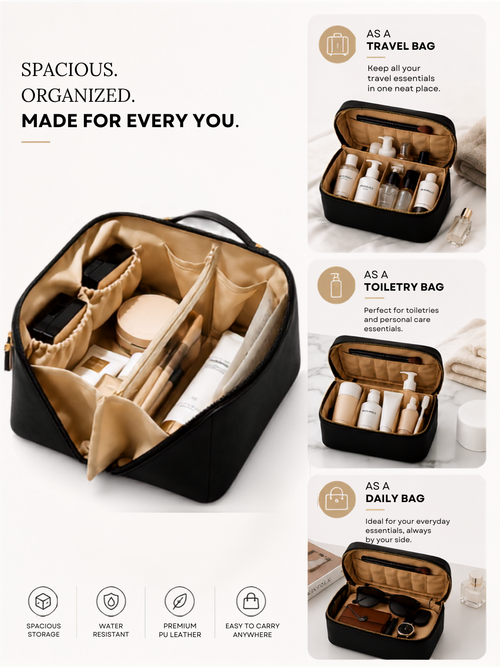 Nuvault Premium Cosmetic & Travel Organizer