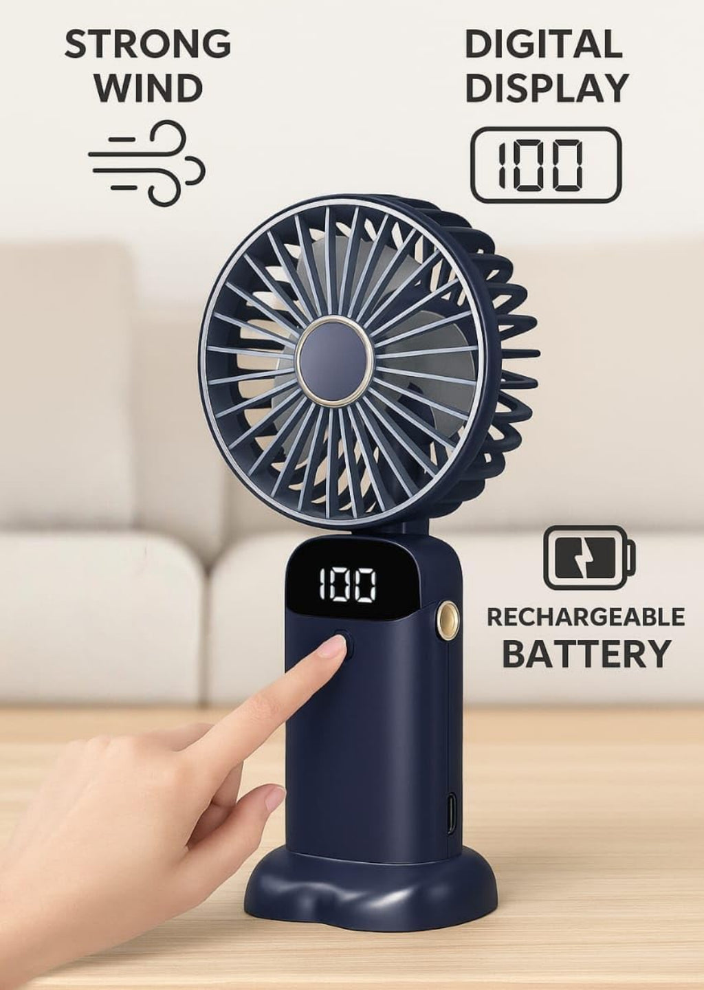 Mini Portable Hand Fan