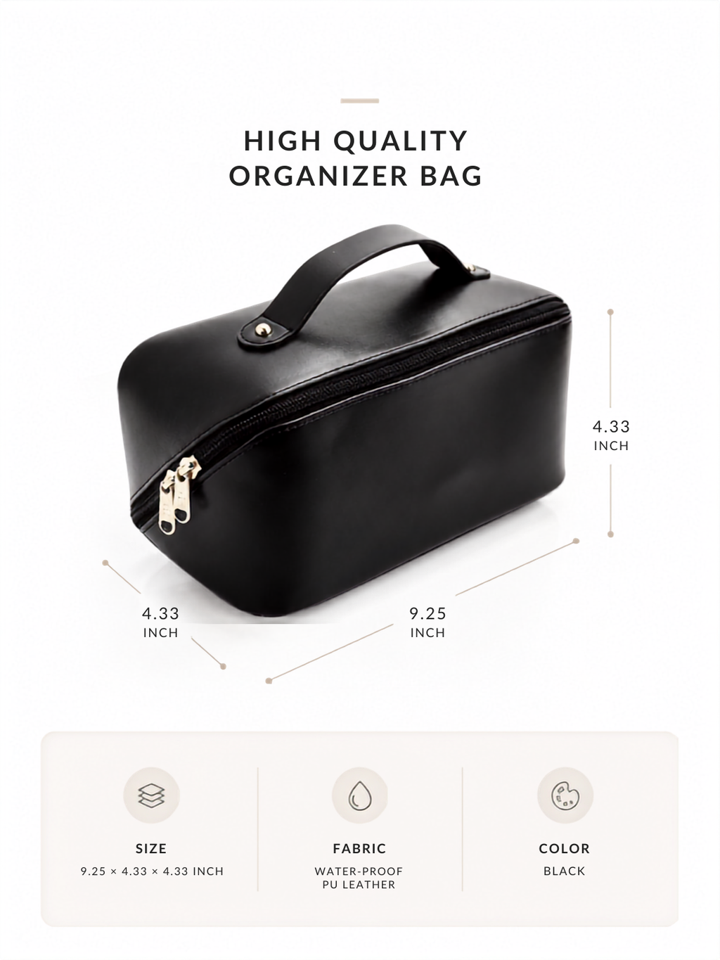 Nuvault Premium Cosmetic & Travel Organizer